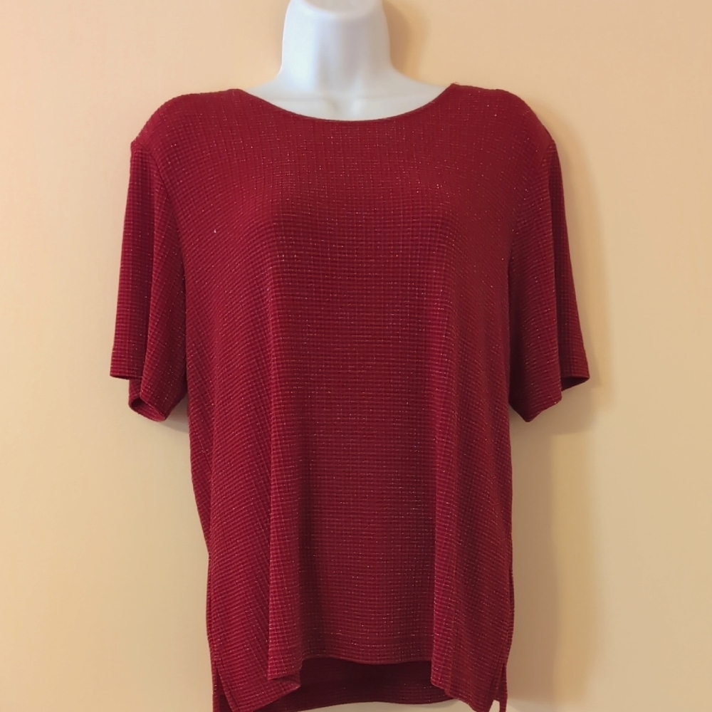 Elegant Alfred Dunner Red Women's Blouse